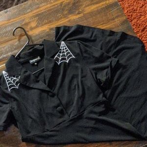 Sourpuss dress with Cobwebs